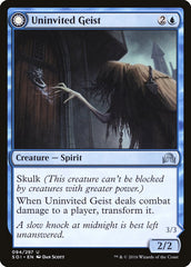 Uninvited Geist // Unimpeded Trespasser [Shadows over Innistrad] | Black Swamp Games