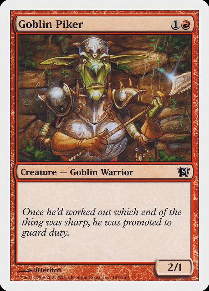 Goblin Piker [Ninth Edition] | Black Swamp Games