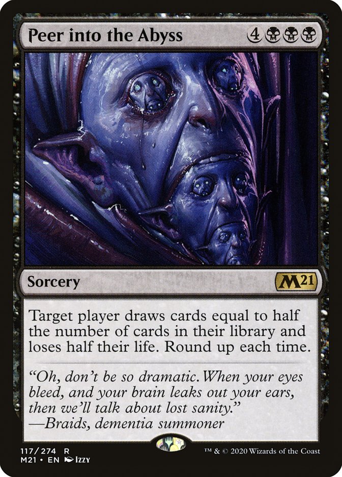 Peer into the Abyss [Core Set 2021] | Black Swamp Games