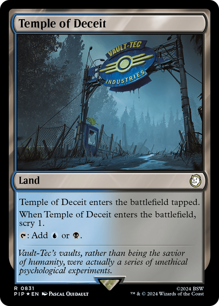 Temple of Deceit (Surge Foil) [Fallout] | Black Swamp Games