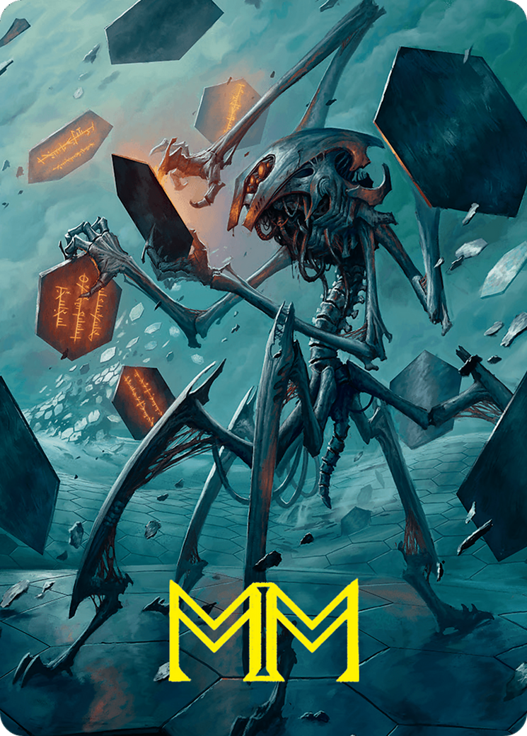 Scrawling Crawler Art Card (50/54) (Gold-Stamped Signature) [Foundations Art Series] | Black Swamp Games