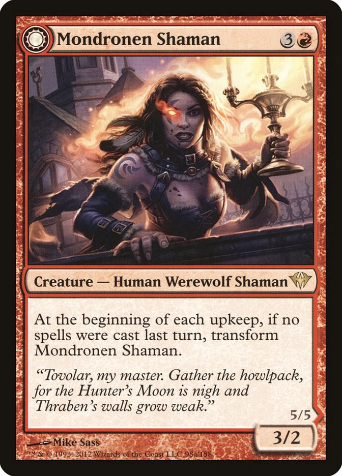 Mondronen Shaman // Tovolar's Magehunter [Dark Ascension] | Black Swamp Games