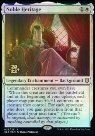 Noble Heritage [Commander Legends: Battle for Baldur's Gate Prerelease Promos] | Black Swamp Games