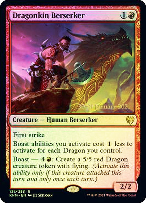 Dragonkin Berserker [Kaldheim Prerelease Promos] | Black Swamp Games
