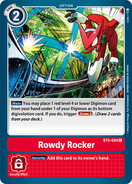 Rowdy Rocker [BT5-094] [Battle of Omni] | Black Swamp Games