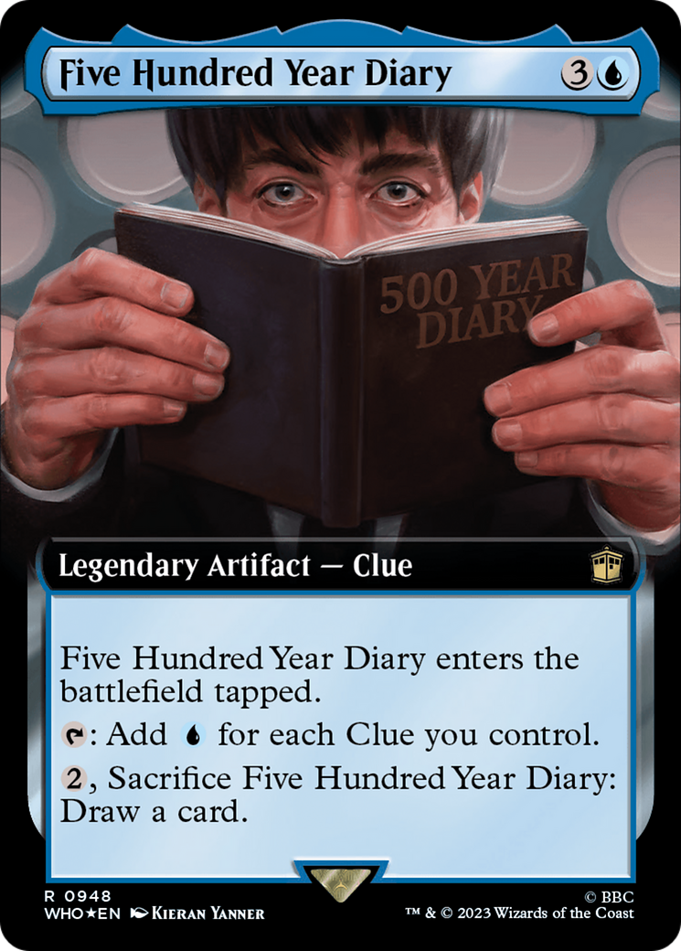 Five Hundred Year Diary (Extended Art) (Surge Foil) [Doctor Who] | Black Swamp Games