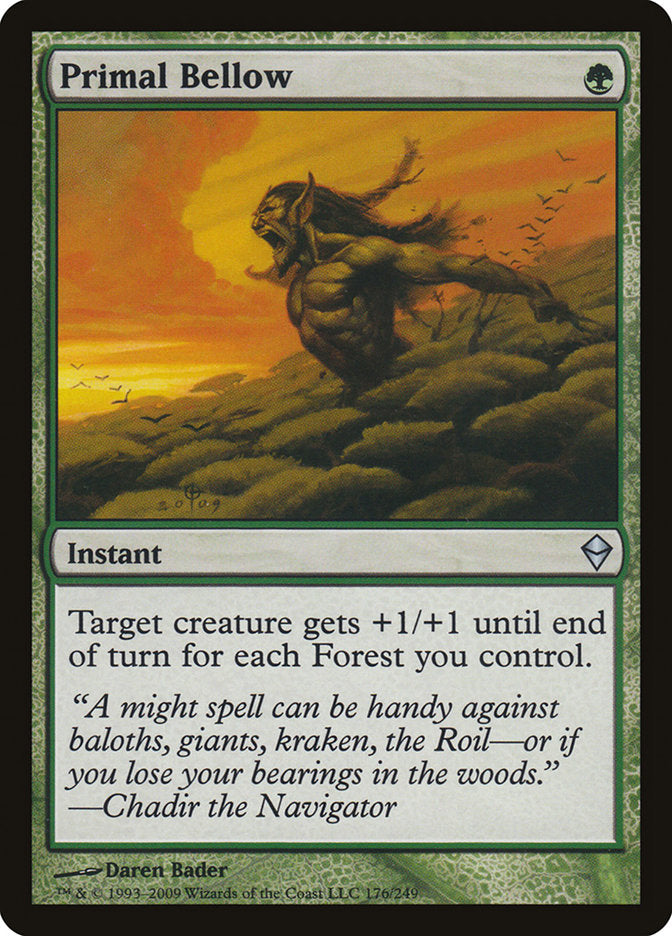 Primal Bellow [Zendikar] | Black Swamp Games