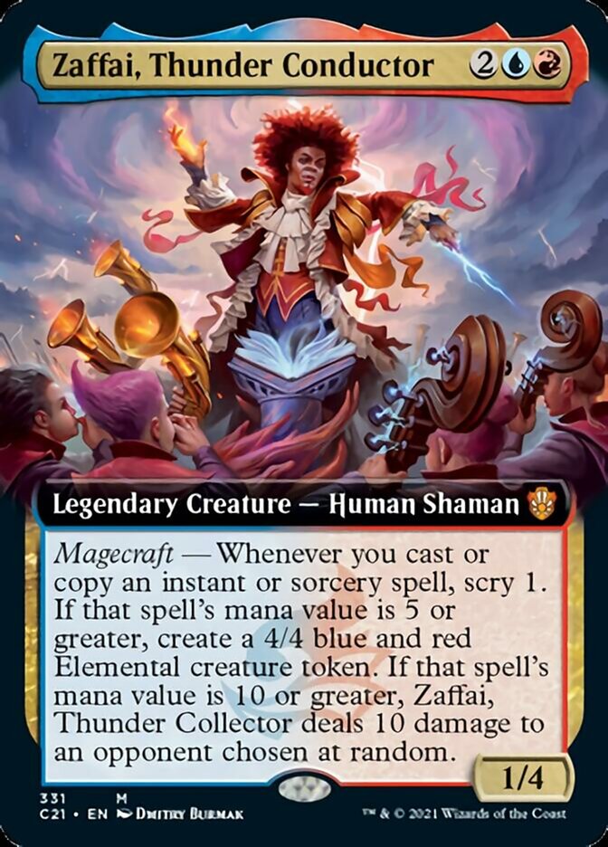 Zaffai, Thunder Conductor (Extended Art) [Commander 2021] | Black Swamp Games