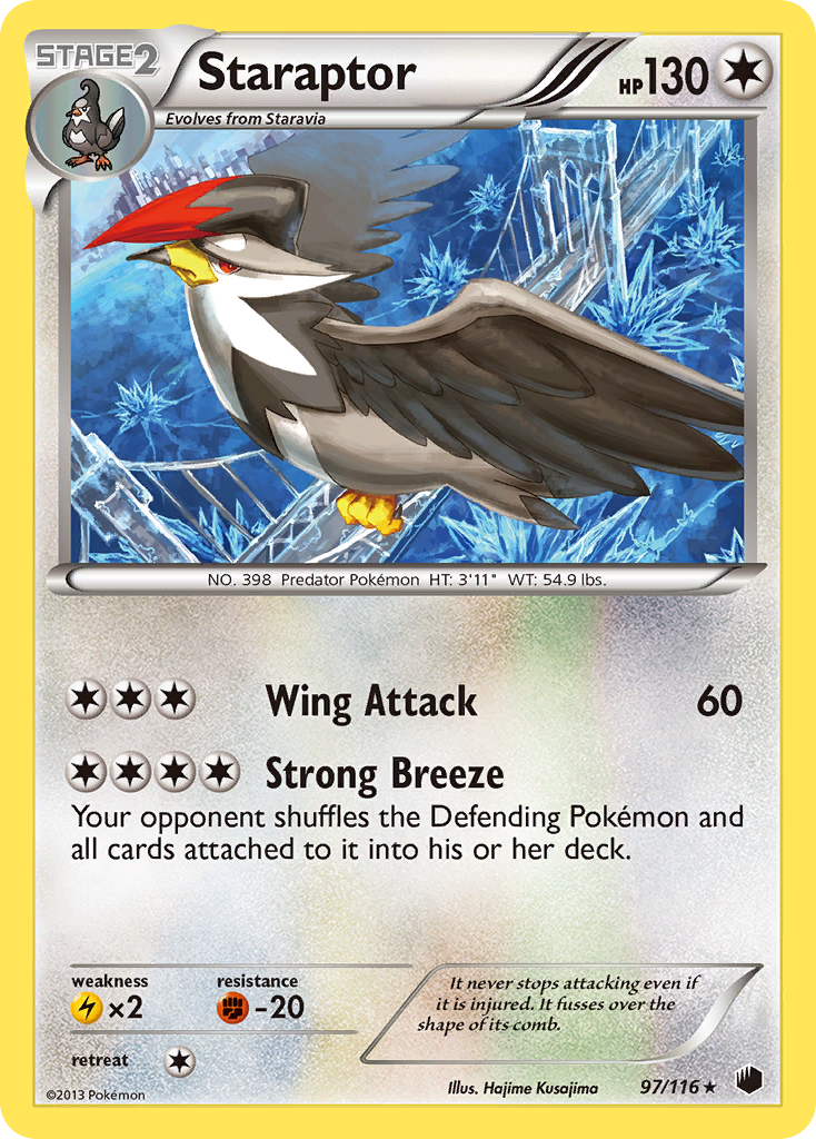 Staraptor (97/116) [Black & White: Plasma Freeze] | Black Swamp Games