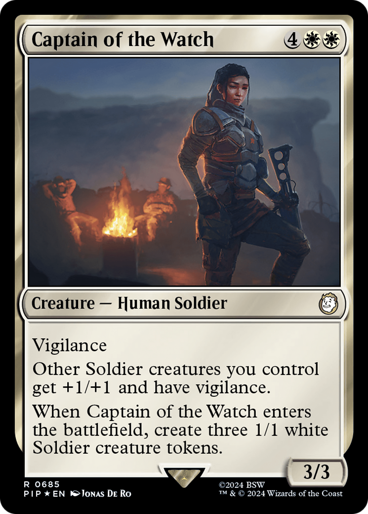 Captain of the Watch (Surge Foil) [Fallout] | Black Swamp Games