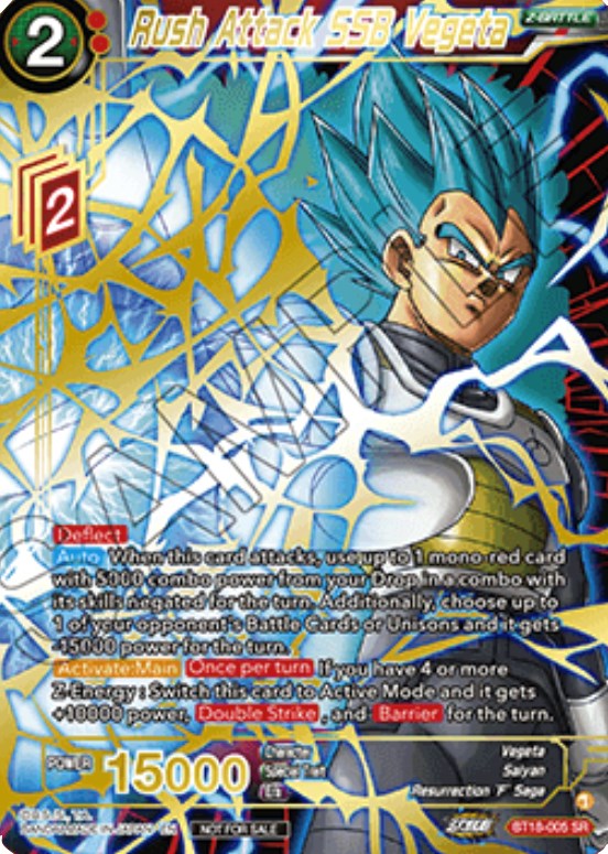 Rush Attack SSB Vegeta (Zenkai Cup 2022 Top 8) (BT18-005) [Tournament Promotion Cards] | Black Swamp Games