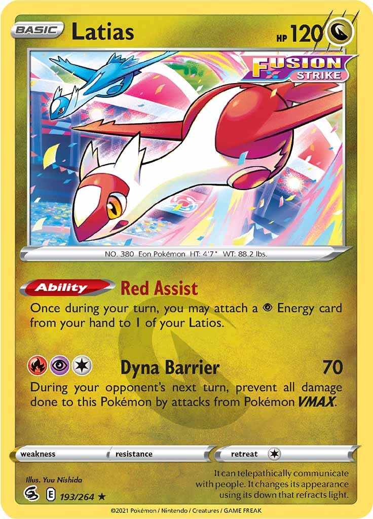 Latias (193/264) [Sword & Shield: Fusion Strike] | Black Swamp Games