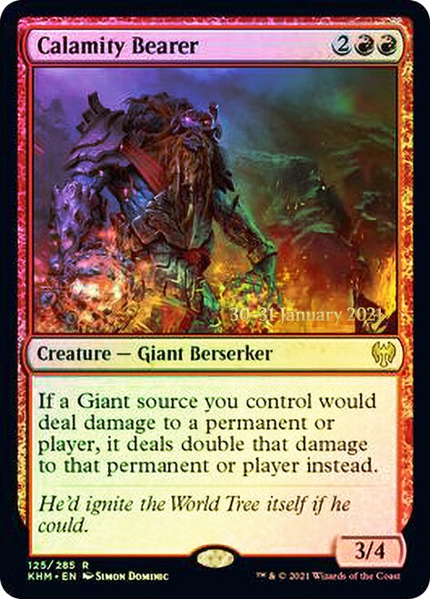 Calamity Bearer [Kaldheim Prerelease Promos] | Black Swamp Games