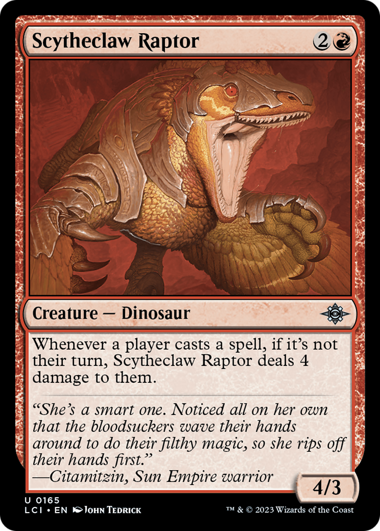 Scytheclaw Raptor [The Lost Caverns of Ixalan] | Black Swamp Games