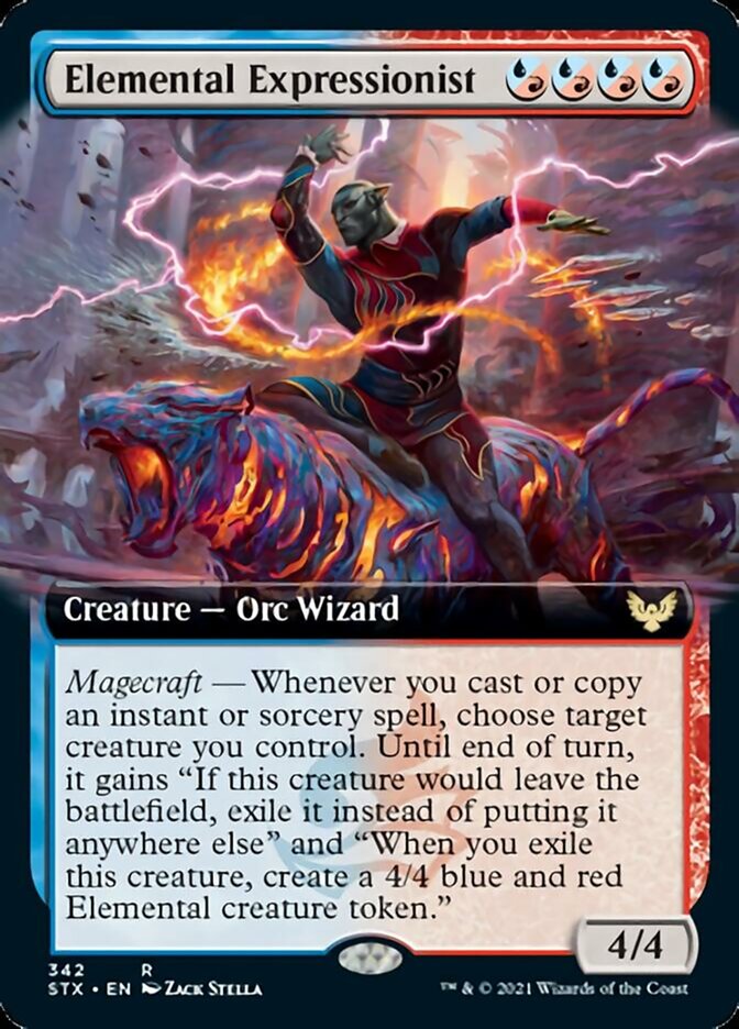 Elemental Expressionist (Extended Art) [Strixhaven: School of Mages] | Black Swamp Games