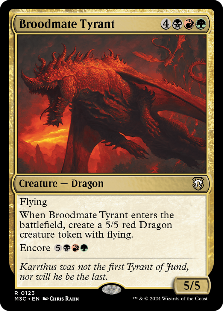 Broodmate Tyrant (Extended Art) (Ripple Foil) [Modern Horizons 3 Commander] | Black Swamp Games