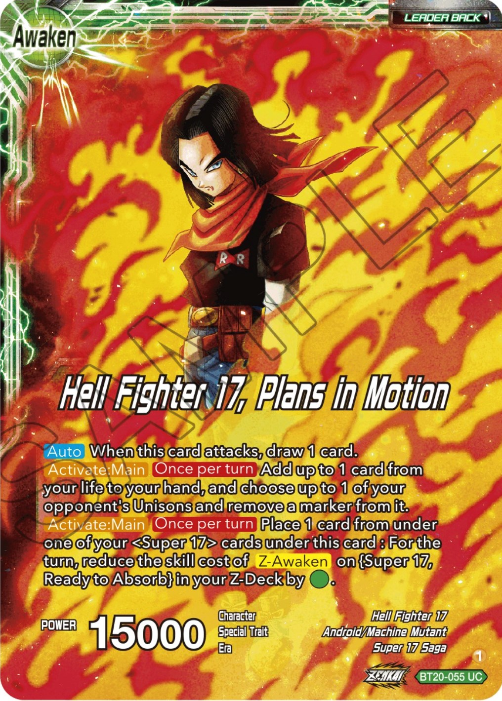 Android 20 & Dr. Myuu // Hell Fighter 17, Plans in Motion (BT20-055) [Power Absorbed] | Black Swamp Games