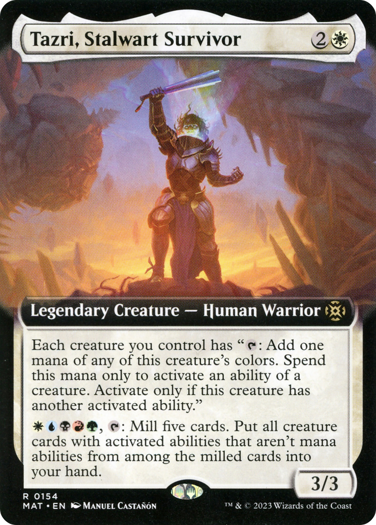 Tazri, Stalwart Survivor (Extended Art) [March of the Machine: The Aftermath] | Black Swamp Games