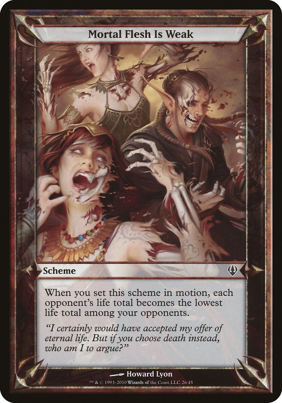 Mortal Flesh Is Weak (Schemes) [Archenemy Schemes] | Black Swamp Games