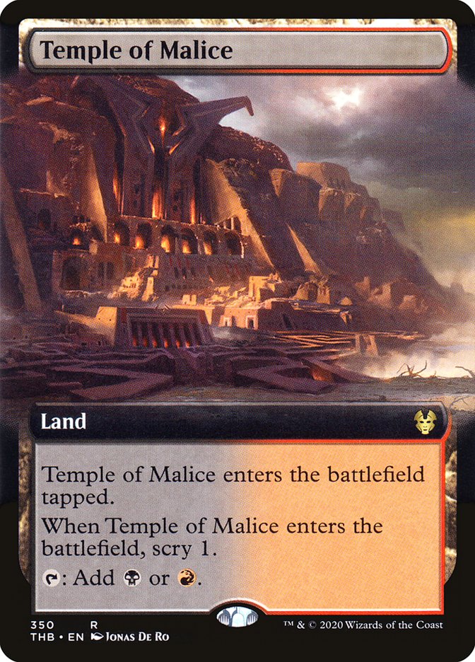 Temple of Malice (Extended Art) [Theros Beyond Death] | Black Swamp Games