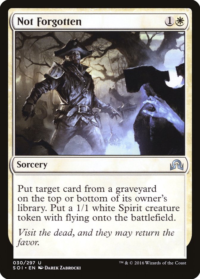 Not Forgotten [Shadows over Innistrad] | Black Swamp Games