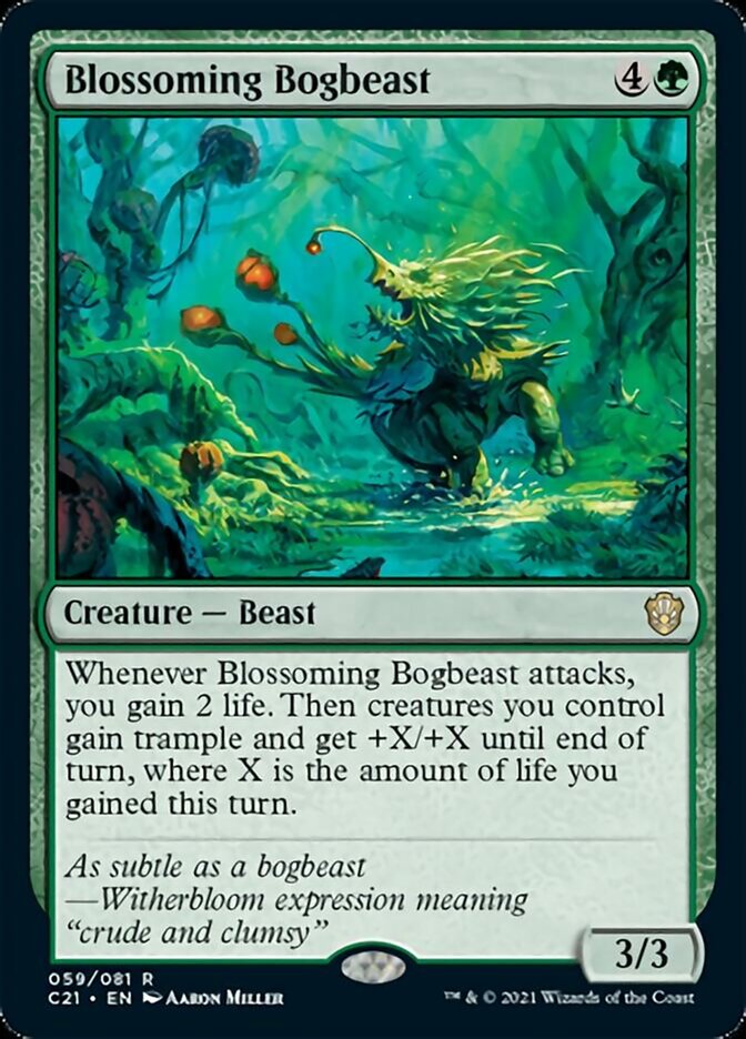Blossoming Bogbeast [Commander 2021] | Black Swamp Games