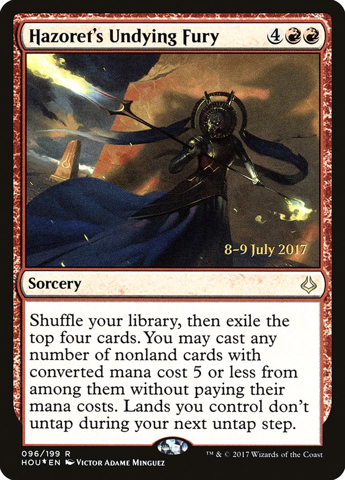 Hazoret's Undying Fury [Hour of Devastation Prerelease Promos] | Black Swamp Games