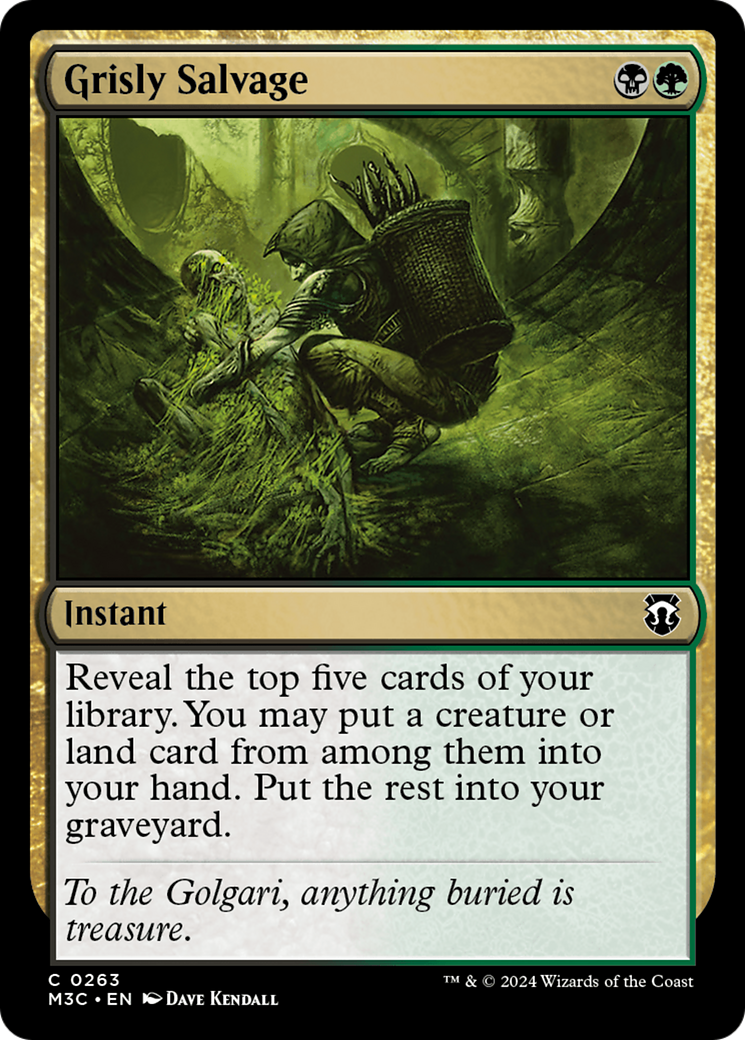 Grisly Salvage (Ripple Foil) [Modern Horizons 3 Commander] | Black Swamp Games