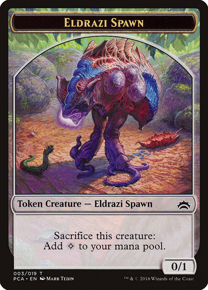 Eldrazi Spawn Token (003/019) [Planechase Anthology Tokens] | Black Swamp Games