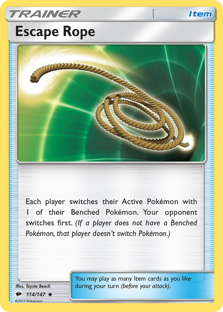 Escape Rope (114/147) [Sun & Moon: Burning Shadows] | Black Swamp Games