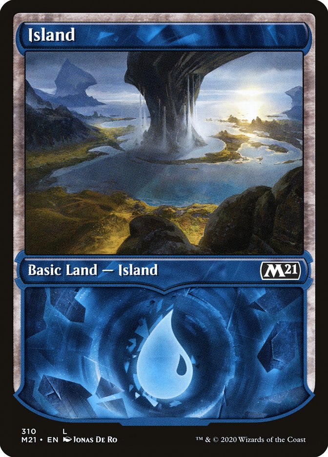 Island (310) (Showcase) [Core Set 2021] | Black Swamp Games