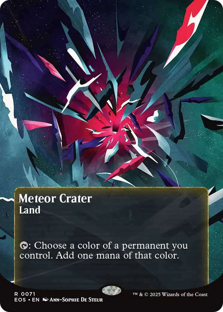 Meteor Crater (0071) (Borderless) [Edge of Eternities: Stellar Sights] | Black Swamp Games
