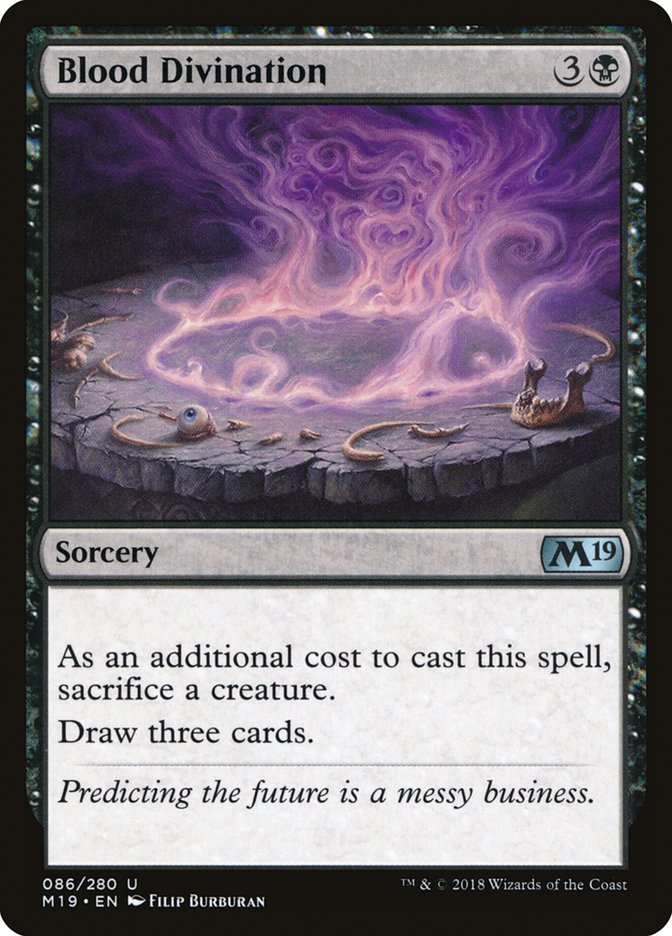 Blood Divination [Core Set 2019] | Black Swamp Games