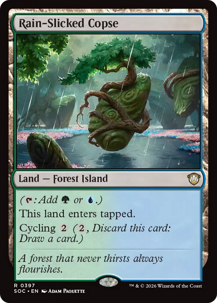 Rain-Slicked Copse [Secrets of Strixhaven Commander] | Black Swamp Games