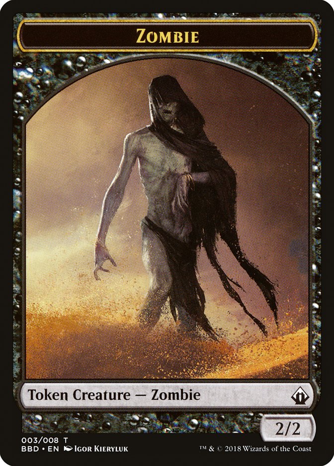 Zombie Token [Battlebond Tokens] | Black Swamp Games