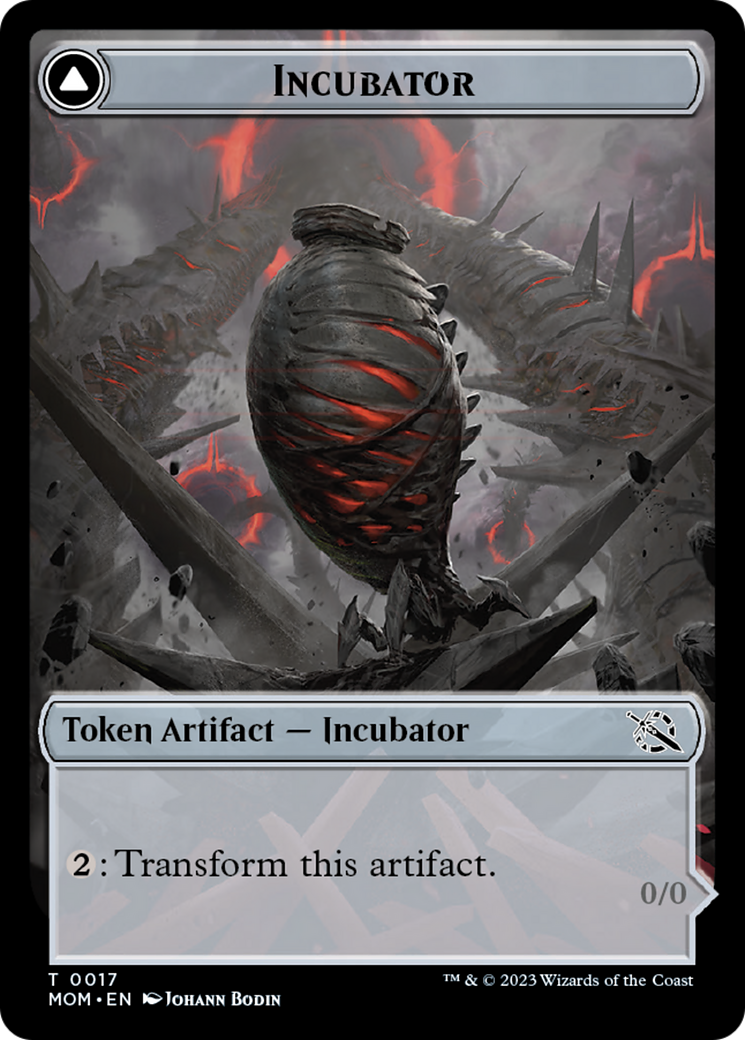 Incubator // Phyrexian (17) Double-Sided Token [March of the Machine Tokens] | Black Swamp Games