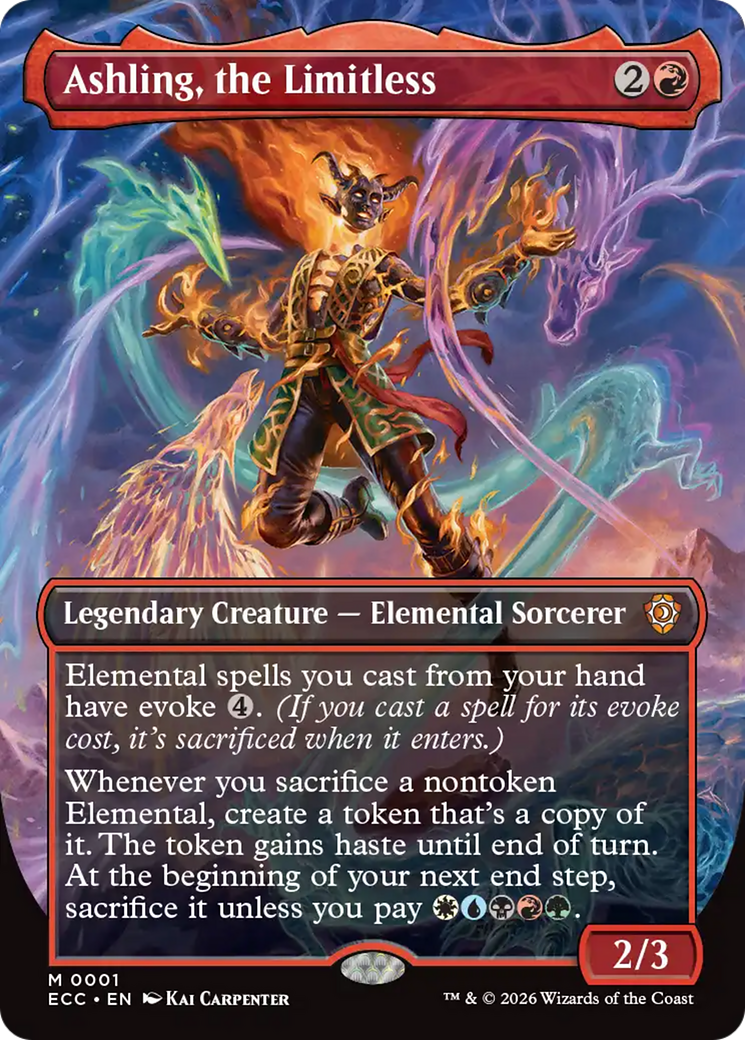 Ashling, the Limitless (Borderless) [Lorwyn Eclipsed Commander] | Black Swamp Games