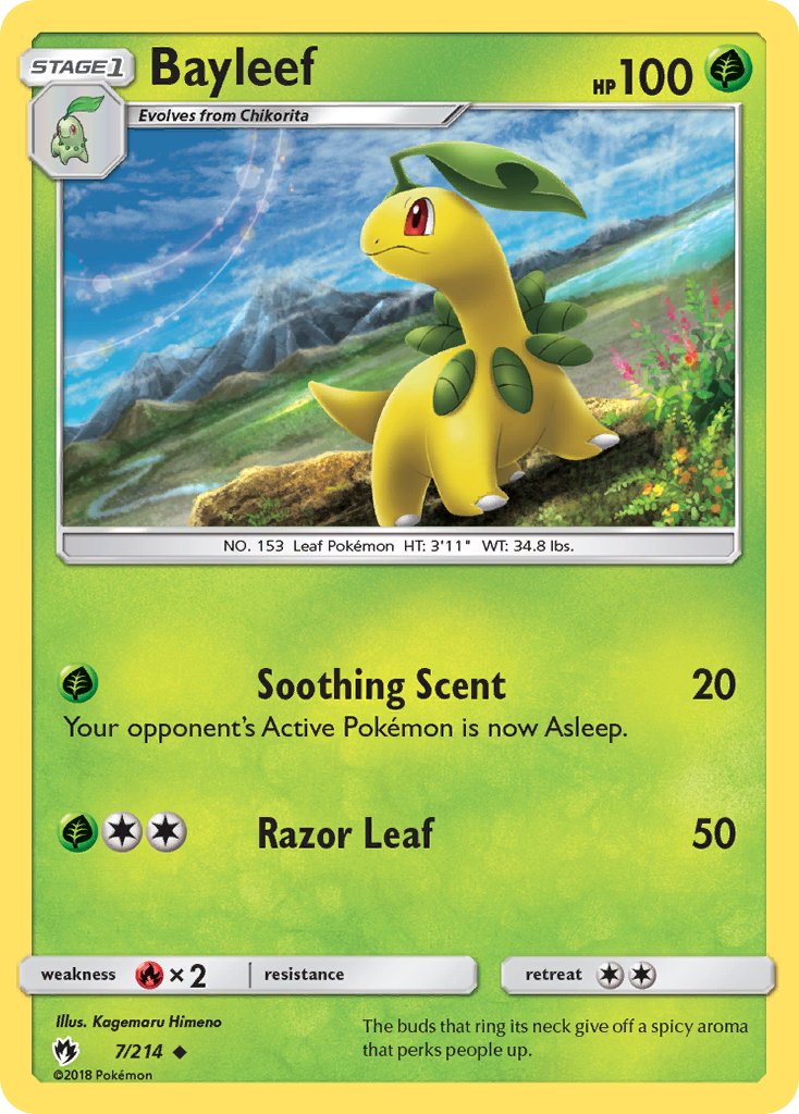 Bayleef (7/214) [Sun & Moon: Lost Thunder] | Black Swamp Games