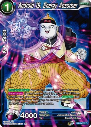 Android 19, Energy Absorber (BT17-050) [Ultimate Squad] | Black Swamp Games