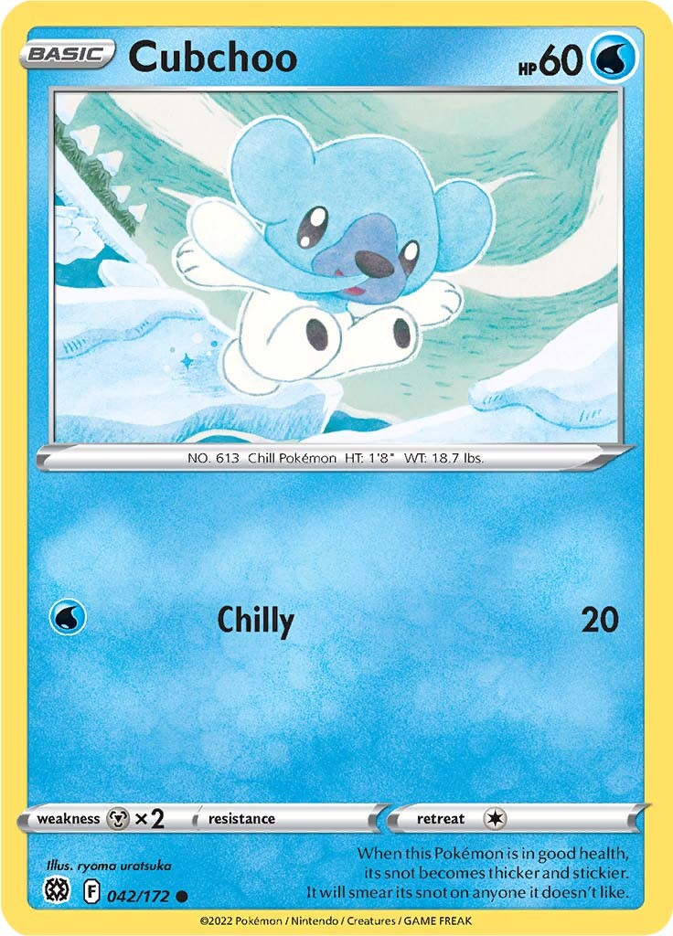 Cubchoo (042/172) [Sword & Shield: Brilliant Stars] | Black Swamp Games