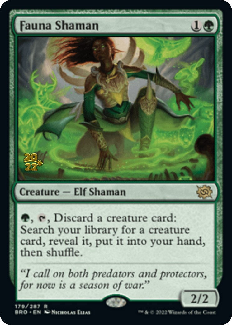 Fauna Shaman [The Brothers' War Prerelease Promos] | Black Swamp Games