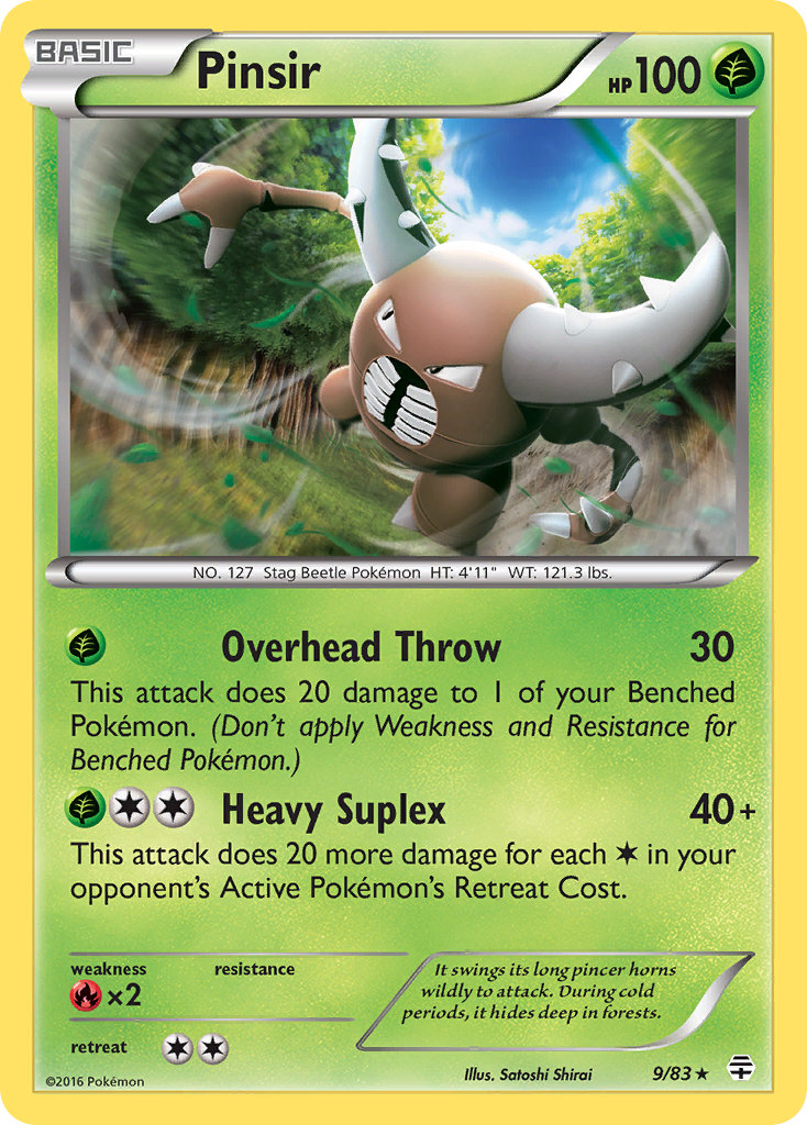 Pinsir (9/83) [XY: Generations] | Black Swamp Games