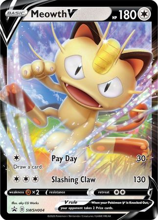 Meowth V (SWSH004) [Sword & Shield: Black Star Promos] | Black Swamp Games