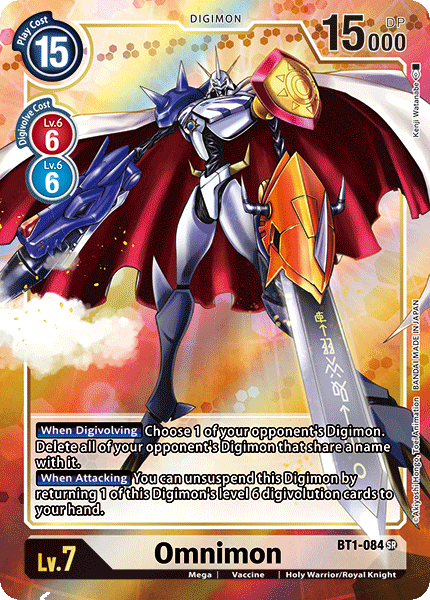 Omnimon [BT1-084] (Alternate Art) [Release Special Booster Ver.1.0] | Black Swamp Games