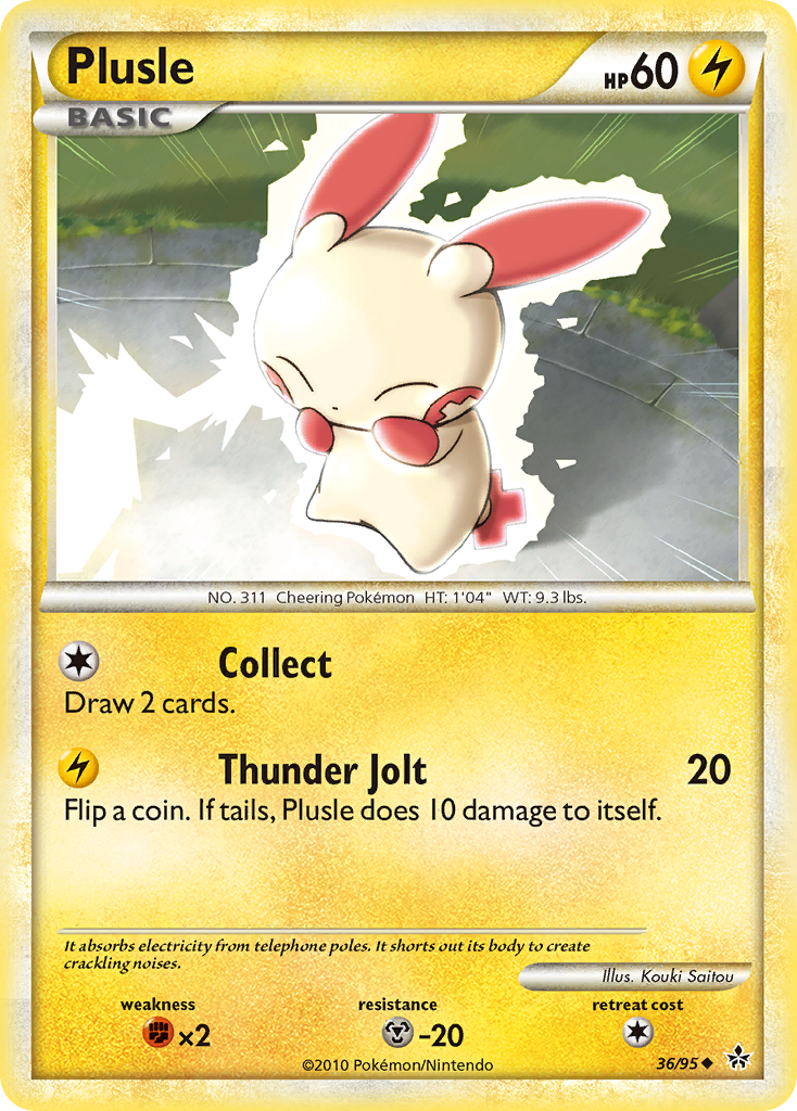 Plusle (36/95) [HeartGold & SoulSilver: Unleashed] | Black Swamp Games