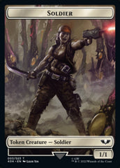 Soldier (003) // Ultramarines Honour Guard Double-Sided Token [Warhammer 40,000 Tokens] | Black Swamp Games