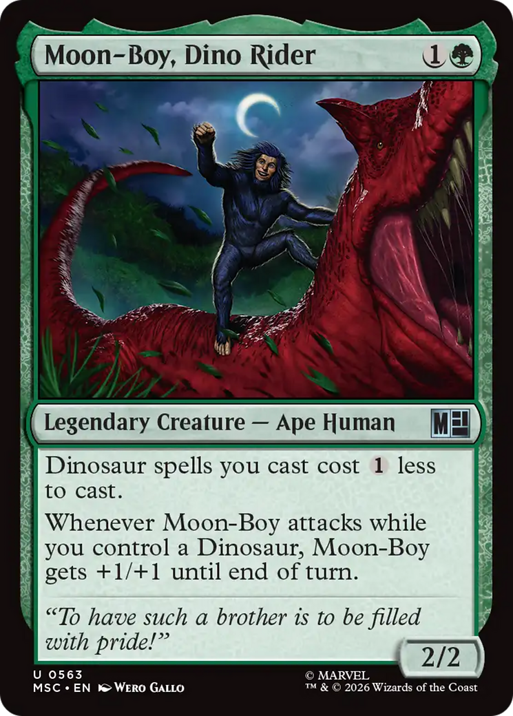 Moon-Boy, Dino Rider [Marvel Super Heroes Commander] | Black Swamp Games