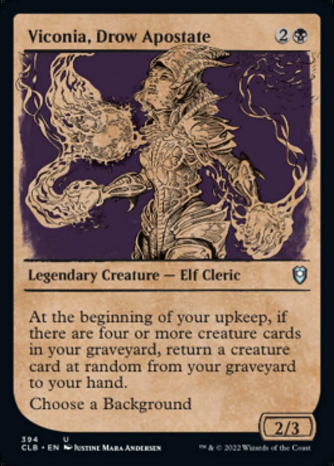 Viconia, Drow Apostate (Showcase) [Commander Legends: Battle for Baldur's Gate] | Black Swamp Games