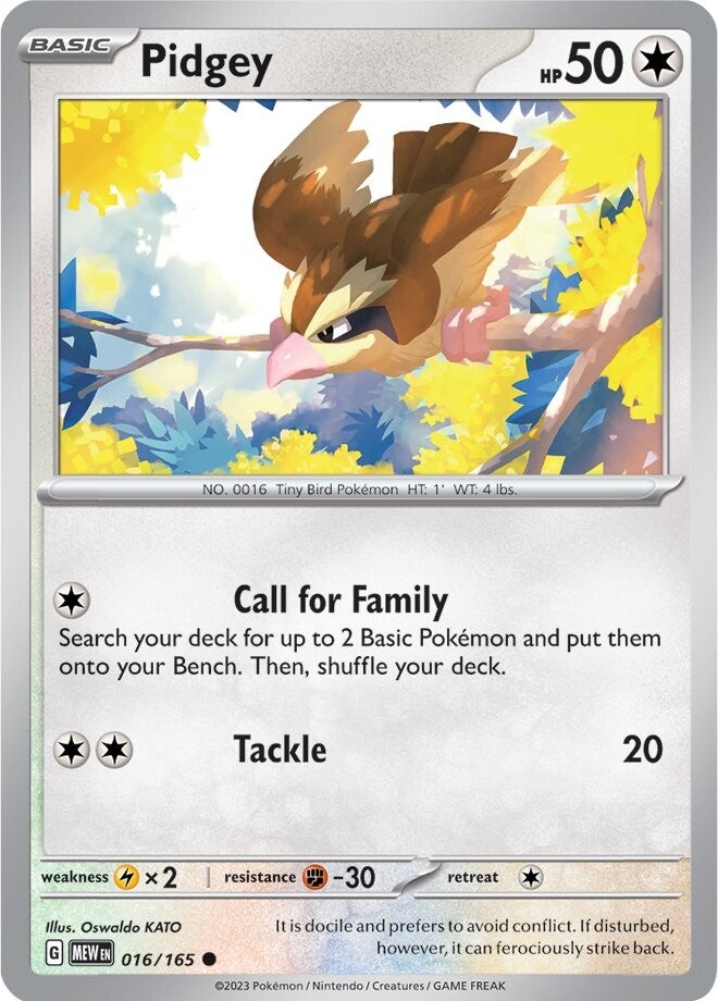 Pidgey (016/165) [Scarlet & Violet: 151] | Black Swamp Games