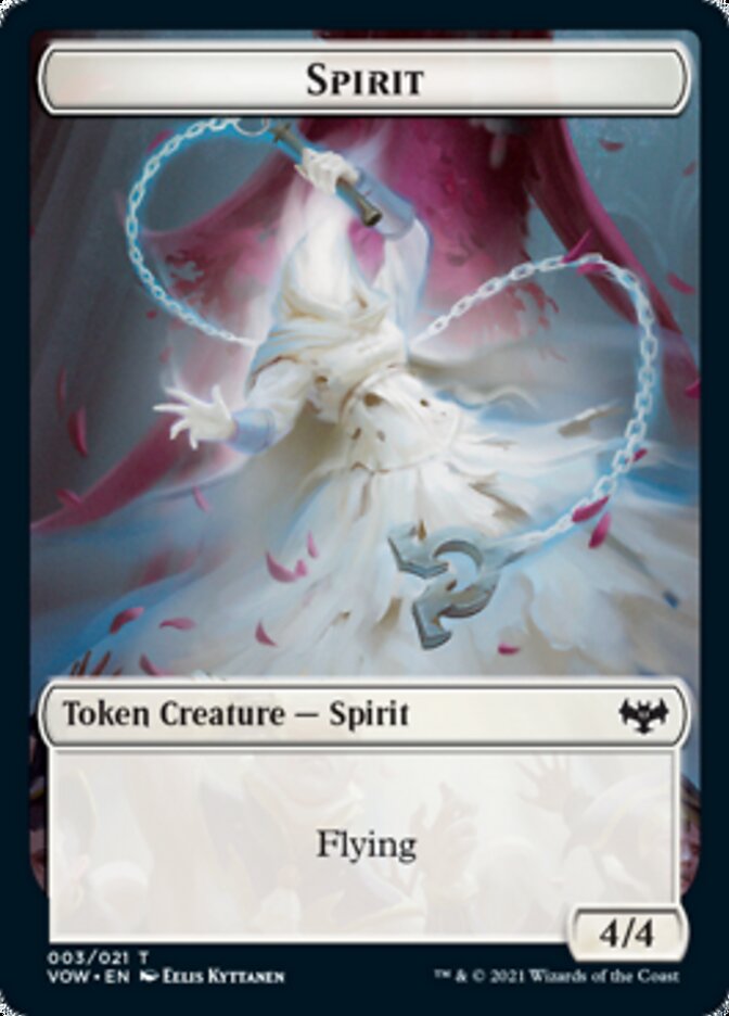 Insect // Spirit (003) Double-Sided Token [Innistrad: Crimson Vow Tokens] | Black Swamp Games